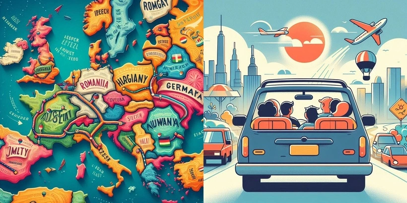 Prin ce țări treci din România până în Germania?